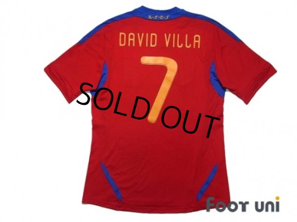 Photo2: Spain 2011 Home Shirt #7 David Villa FIFA World Champions 2010 Patch/Badge (2)