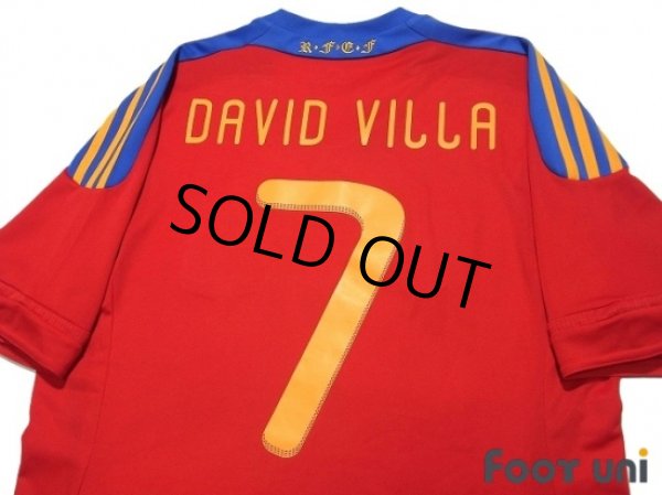 Photo4: Spain 2011 Home Shirt #7 David Villa FIFA World Champions 2010 Patch/Badge (4)