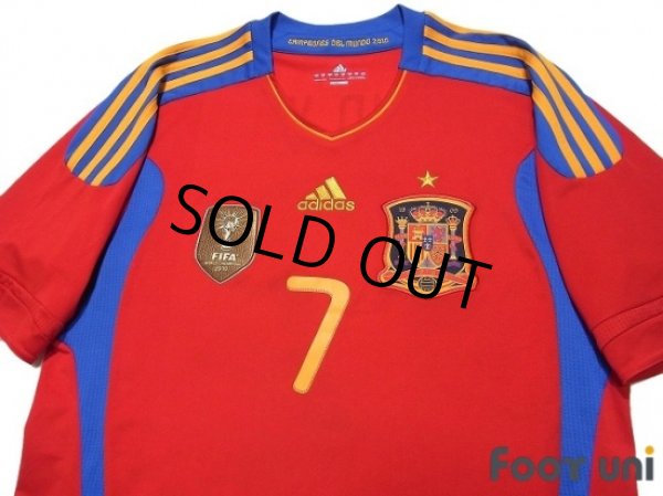 Photo3: Spain 2011 Home Shirt #7 David Villa FIFA World Champions 2010 Patch/Badge (3)