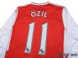 Photo4: Arsenal 2016-2017 Home Long Sleeve Shirt #11 Ozil (4)