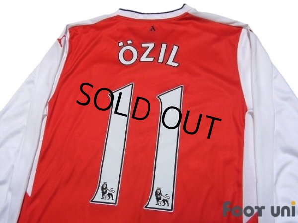 Photo4: Arsenal 2016-2017 Home Long Sleeve Shirt #11 Ozil (4)