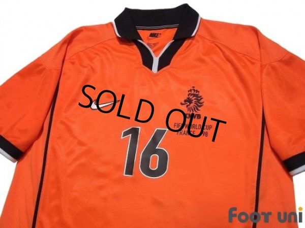 Photo3: Netherlands 1998 Home Shirt #16 Davids (3)