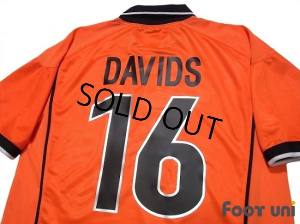 Photo4: Netherlands 1998 Home Shirt #16 Davids (4)