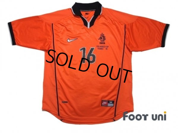 Photo1: Netherlands 1998 Home Shirt #16 Davids (1)