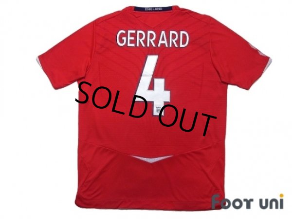 Photo2: England 2008 Away Shirt #4 Gerrard w/tags (2)