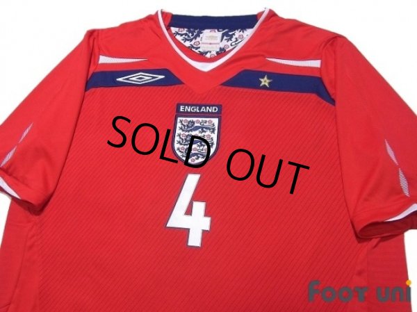 Photo3: England 2008 Away Shirt #4 Gerrard w/tags (3)