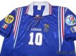 Photo3: France 1996 Home Shirt #10 Zidane UEFA Euro 1996 Patch/Badge UEFA Fair Play Patch/Badge (3)