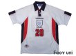 Photo1: England 1998 Home Shirt #20 Owen (1)