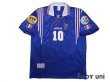 Photo1: France 1996 Home Shirt #10 Zidane UEFA Euro 1996 Patch/Badge UEFA Fair Play Patch/Badge (1)