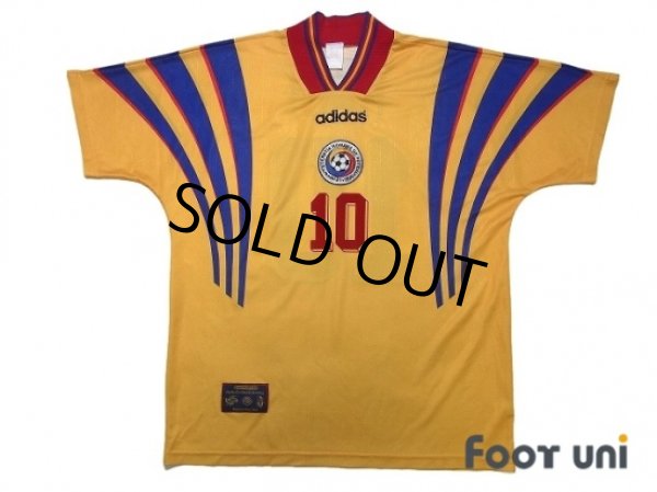 Photo1: Romania Euro 1996 Home Shirt #10 Hagi (1)