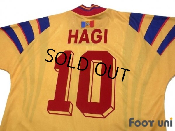 Photo4: Romania Euro 1996 Home Shirt #10 Hagi (4)