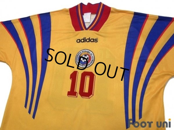Photo3: Romania Euro 1996 Home Shirt #10 Hagi (3)
