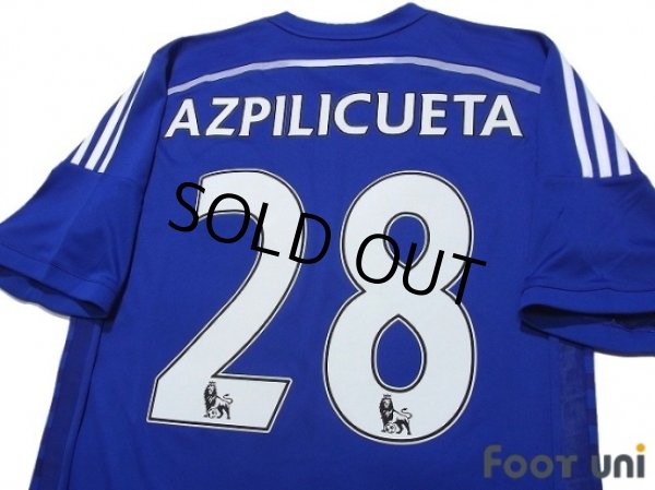 Photo4: Chelsea 2014-2015 Home Shirt #28 Azpilicueta (4)