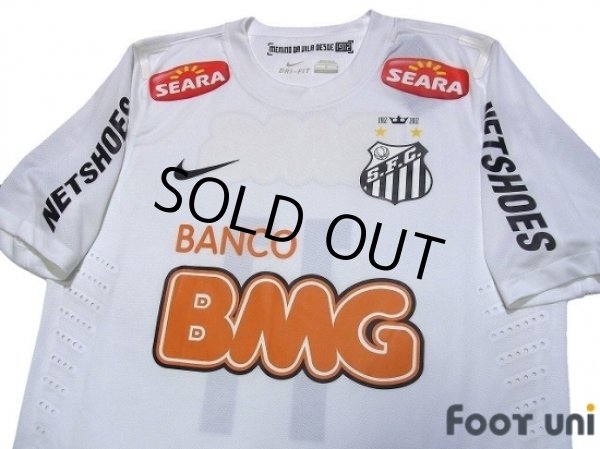 Photo3: Santos FC 2012 Home Authentic Shirt #11 Neymar Jr w/tags (3)