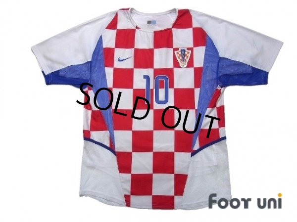 Photo1: Croatia 2002 Home Authentic Shirt #10 (1)