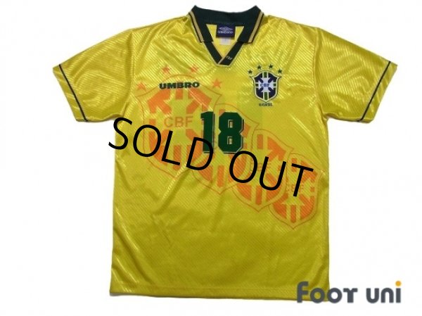 Photo1: Brazil 1996 Home Shirt #18 Ronaldinho (1)