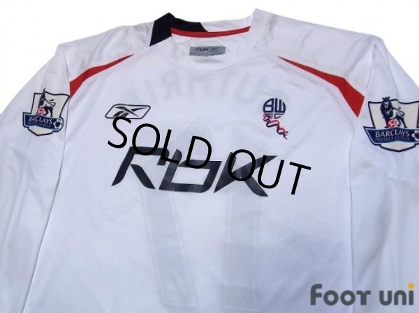 Photo3: Bolton Wanderers 2007-2008 Home Long Sleeve Shirt #17 Danny Guthrie BARCLAYS PREMIER LEAGUE Patch/Badge (3)