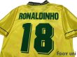 Photo4: Brazil 1996 Home Shirt #18 Ronaldinho (4)