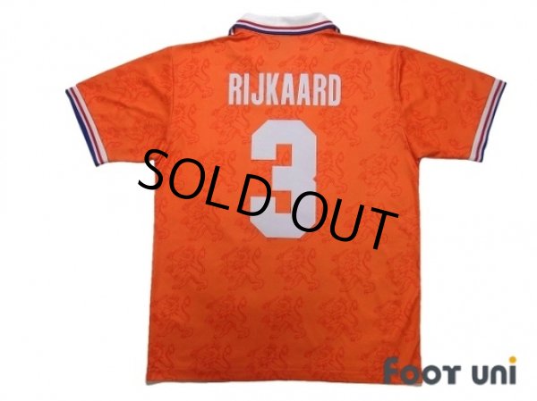 Photo2: Netherlands 1994 Home Shirt #3 Rijkaard (2)