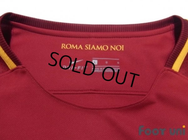 Photo5: AS Roma 2017-2018 Home Shirt #10 Totti Serie A Tim Patch/Badge w/tags (5)