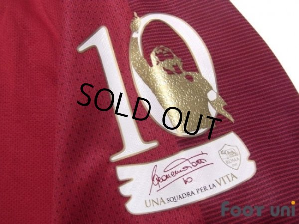 Photo7: AS Roma 2017-2018 Home Shirt #10 Totti Serie A Tim Patch/Badge w/tags (7)