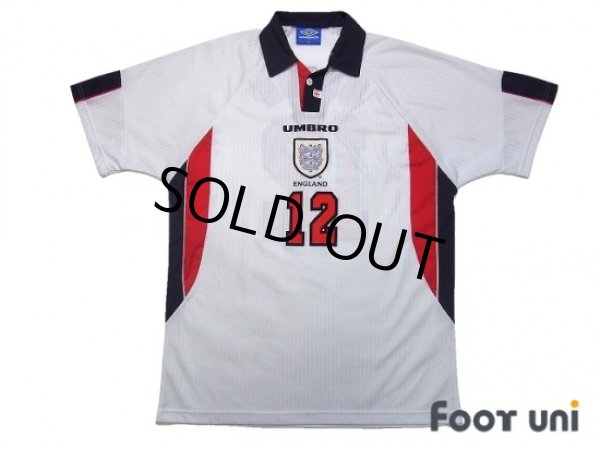 Photo1: England 1998 Home Shirt #12 Matthew Upson (1)