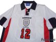 Photo3: England 1998 Home Shirt #12 Matthew Upson (3)