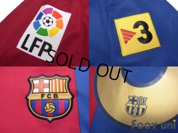 Photo6: FC Barcelona 2006-2007 Home Long Sleeve Shirt #10 Ronaldinho LFP Patch/Badge w/tags (6)