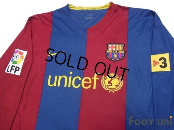 Photo3: FC Barcelona 2006-2007 Home Long Sleeve Shirt #10 Ronaldinho LFP Patch/Badge w/tags (3)