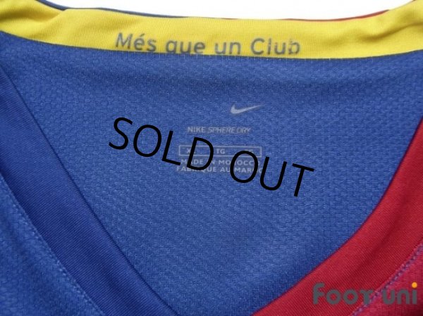 Photo5: FC Barcelona 2006-2007 Home Long Sleeve Shirt #10 Ronaldinho LFP Patch/Badge w/tags (5)