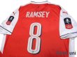 Photo4: Arsenal 2016-2017 Home Shirt #8 Ramsey The Emirates FA CUP Patch/Badge w/tags (4)