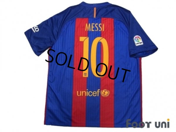 Photo2: FC Barcelona 2016-2017 Home Shirt #10 Messi La Liga Patch/Badge w/tags (2)