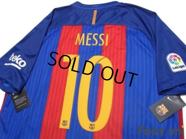 Photo4: FC Barcelona 2016-2017 Home Shirt #10 Messi La Liga Patch/Badge w/tags (4)