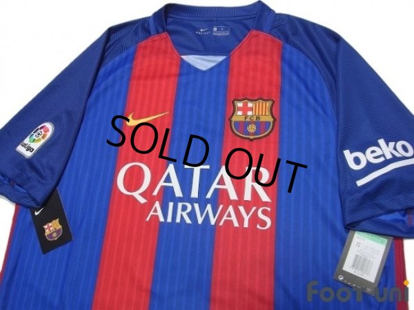 Photo3: FC Barcelona 2016-2017 Home Shirt #10 Messi La Liga Patch/Badge w/tags (3)