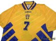 Photo3: Sweden 1994 Home Shirt #7 Larsson (3)
