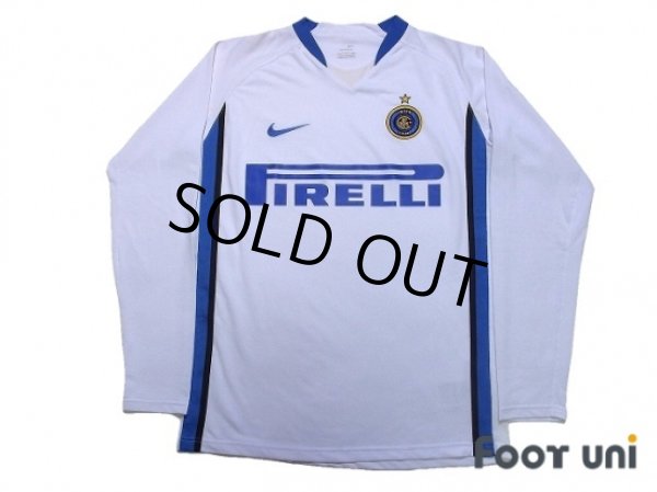 Photo1: Inter Milan 2006-2007 Away Long Sleeve Shirt (1)