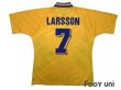 Photo2: Sweden 1994 Home Shirt #7 Larsson (2)