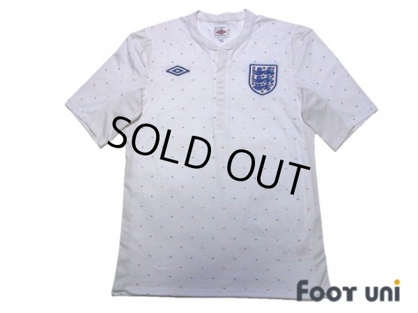 Photo1: England 2010-2011 Home Shirt Saint George's Cross Limited model (1)