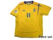 Photo1: Sweden 2006 Home Shirt #11 Larsson FIFA World Cup 2006 Germany Patch/Badge (1)