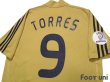 Photo4: Spain Euro 2008 Away Shirt #9 Torres UEFA Euro 2008 Patch Respect Patch w/tags (4)