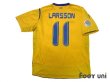 Photo2: Sweden 2006 Home Shirt #11 Larsson FIFA World Cup 2006 Germany Patch/Badge (2)