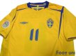 Photo3: Sweden 2006 Home Shirt #11 Larsson FIFA World Cup 2006 Germany Patch/Badge (3)