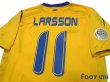 Photo4: Sweden 2006 Home Shirt #11 Larsson FIFA World Cup 2006 Germany Patch/Badge (4)