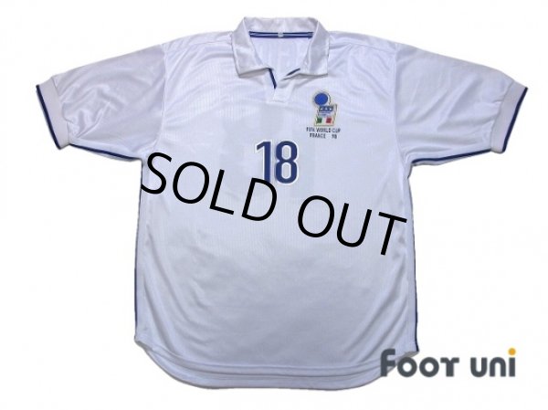 Photo1: Italy 1998 Away Reprint Shirt #18 Baggio R. (1)