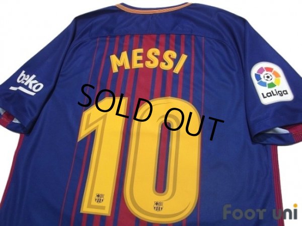 Photo4: FC Barcelona 2017-2018 Home Shirt #10 Messi La Liga Patch/Badg w/tags (4)