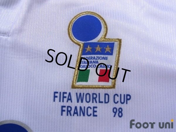 Photo6: Italy 1998 Away Reprint Shirt #18 Baggio R. (6)