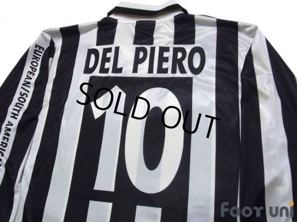 Photo4: Juventus 1996 Home Long Sleeve Shirt #10 Del Piero Toyota Cup 96 Reprint model (4)