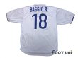 Photo2: Italy 1998 Away Reprint Shirt #18 Baggio R. (2)