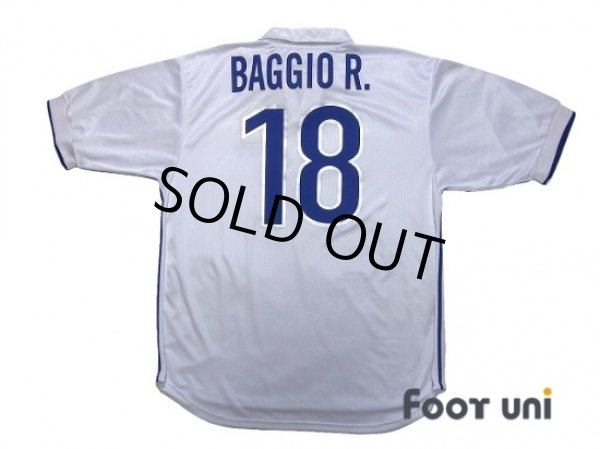 Photo2: Italy 1998 Away Reprint Shirt #18 Baggio R. (2)