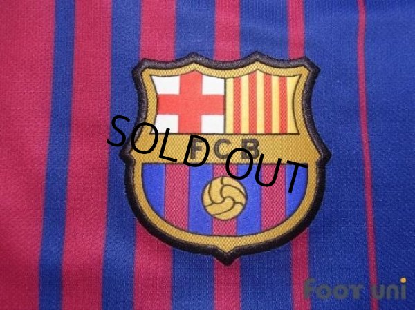 Photo6: FC Barcelona 2017-2018 Home Shirt #10 Messi La Liga Patch/Badg w/tags (6)